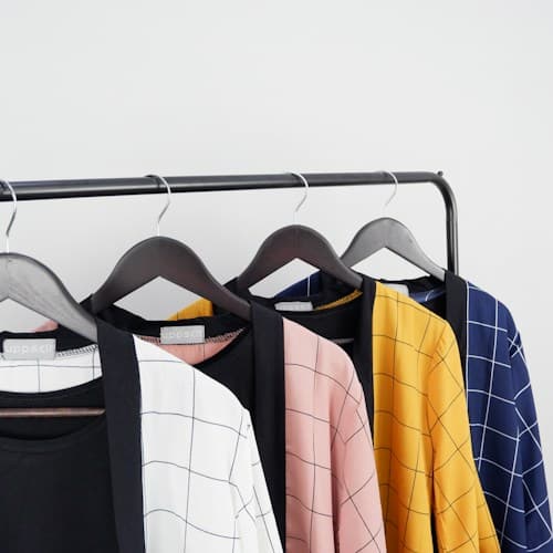 Garments on a rack