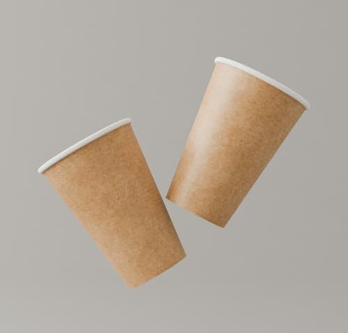 Paper packaging and cups